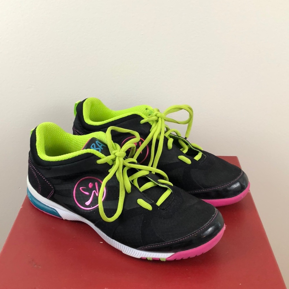 Zumba Impact Max Neon Fitness Shoes Size 8